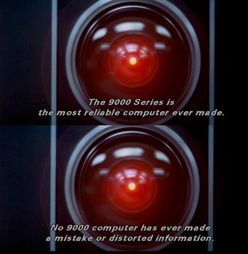 A most perfect computer... Or is it? 2001: “A Space Oddessey” (1968) Metro-Goldwyn-Mayer